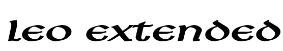 Leo Extended Font Image