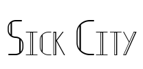 Sick City Font Image