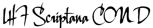 LHF Scriptana COND Font Image