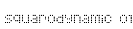 Squarodynamic 01 Font Image