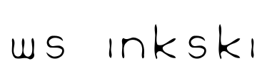 WS Inkski Font Image