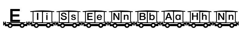 Eisenbahn Font Image