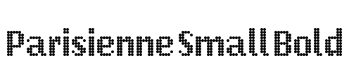 Parisienne Small Bold Font Image