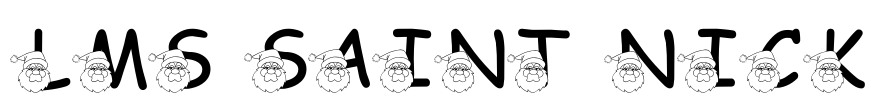 LMS Saint Nick Font Image