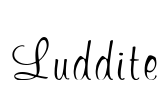 Luddite Font Image