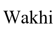 Wakhi Font Image