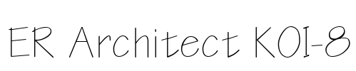ER Architect KOI-8 Font Image