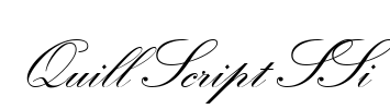 Quill Script SSi Font Image