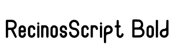 RecinosScript Bold Font Image