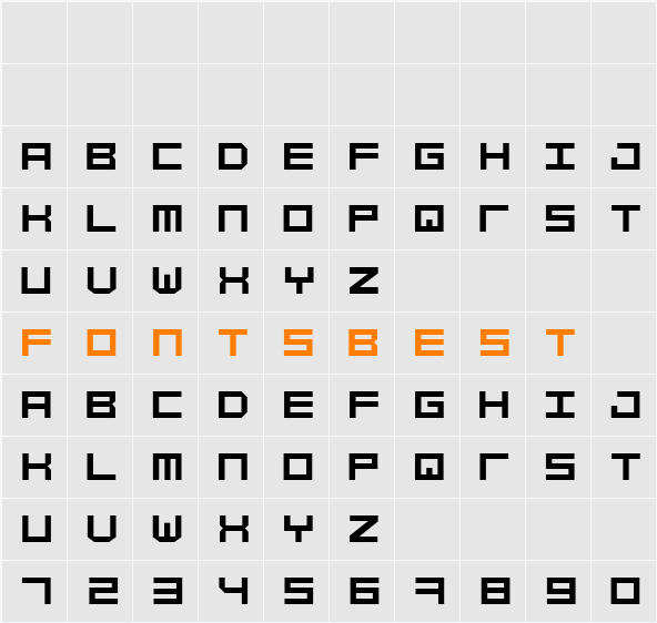 Simply Mono Character Map