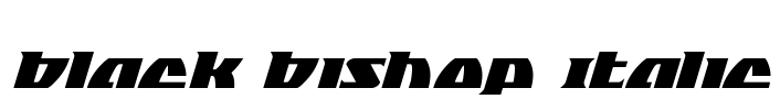 Black Bishop Italic