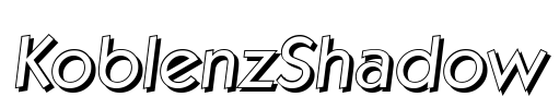 KoblenzShadow Font Image