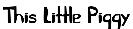 This Little Piggy Font Image