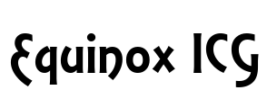 Equinox ICG Font Image