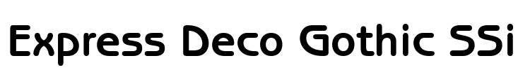 Express Deco Gothic SSi Font Image