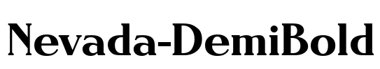 Nevada-DemiBold Font Image