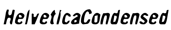 HelveticaCondensed