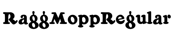 RaggMoppRegular Font Image