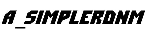 a_SimplerDnm Font Image