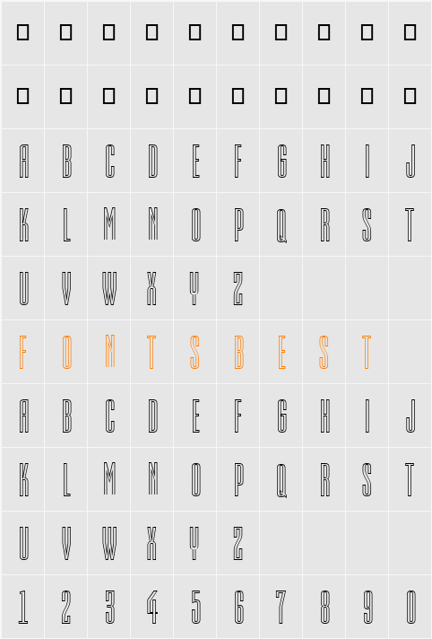a_EmpirialOtl Character Map