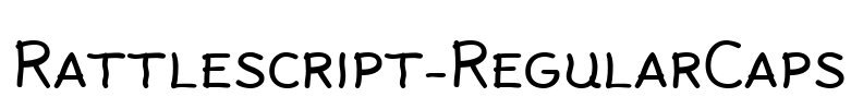 Rattlescript-RegularCaps Font Image