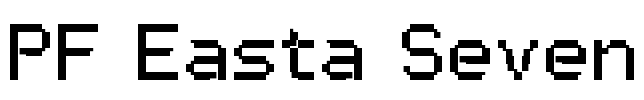 PF Easta Seven Font Image