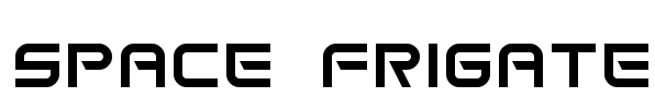 Space Frigate Font Image