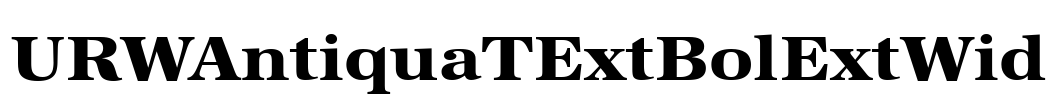 URWAntiquaTExtBolExtWid Font Image