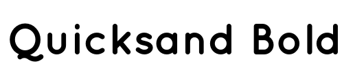 Quicksand Bold Font Image