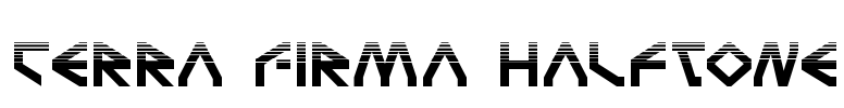 Terra Firma Halftone Font Image