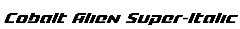Cobalt Alien Super-Italic