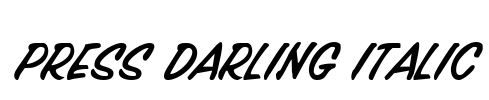 Press Darling Italic