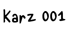 Karz 001 Font Image