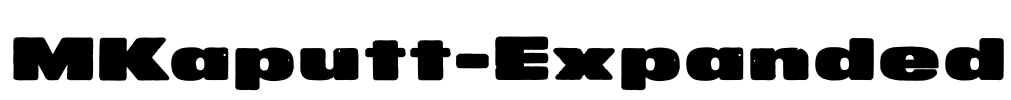 MKaputt-Expanded Font Image
