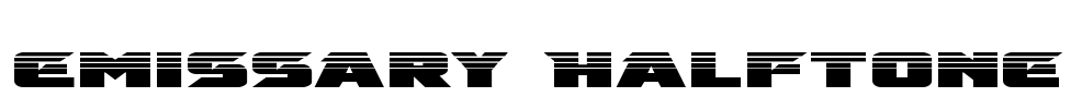 Emissary Halftone Font Image