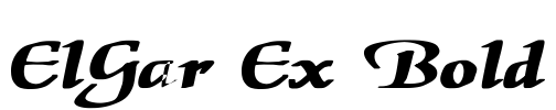 ElGar Ex Bold Font Image