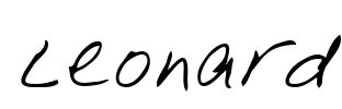 Leonard Font Image