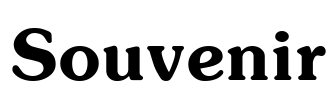 Souvenir Font Image