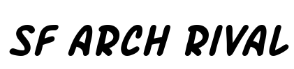 SF Arch Rival Font Image