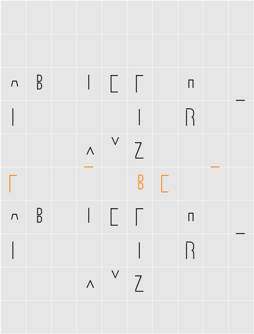 Ostrich Sans Stack Character Map