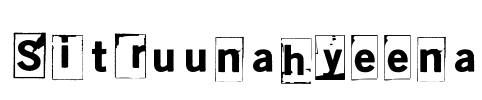 Sitruunahyeena Font Image