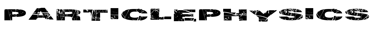 ParticlePhysics Font Image