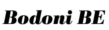 Bodoni BE Font Image