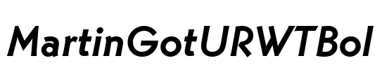 MartinGotURWTBol Font Image