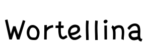 Wortellina Font Image