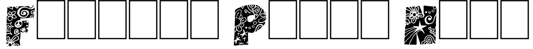Flowers Power Nega Font Image