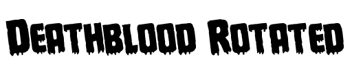 Deathblood Rotated Font Image