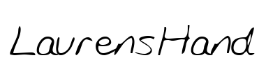 LaurensHand Font Image