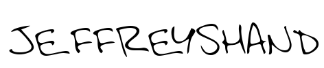 JeffreysHand Font Image