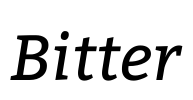 Bitter Font Image